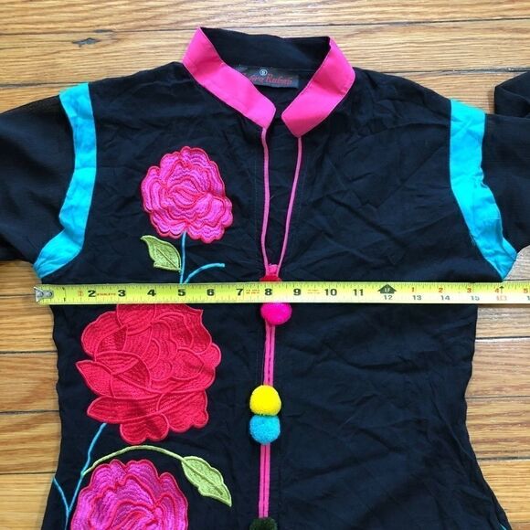 Zahra Rubab Designer Dress Size S Womens Silk - Picture 3 of 8